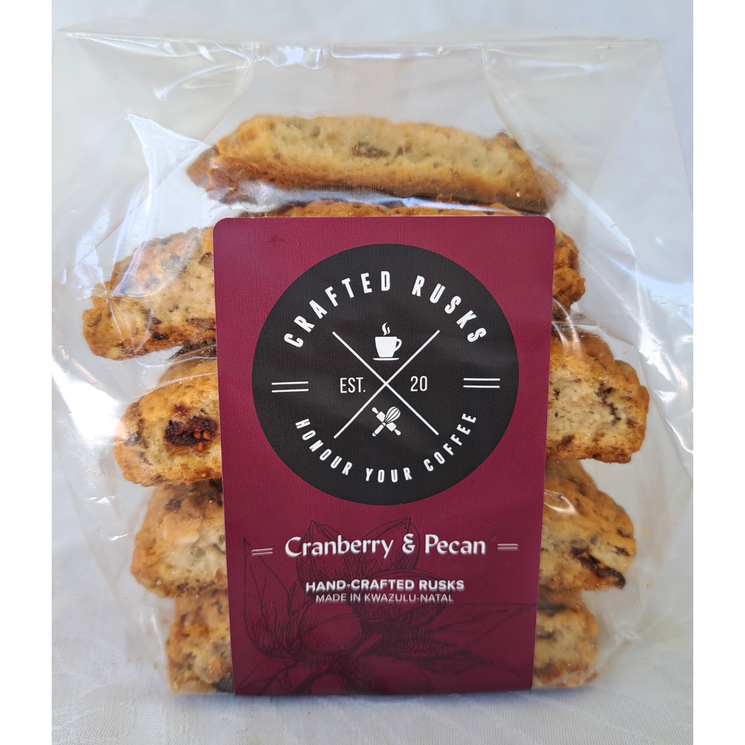 Crafted Rusks - Cranberry & Pecan (18 Rusks)