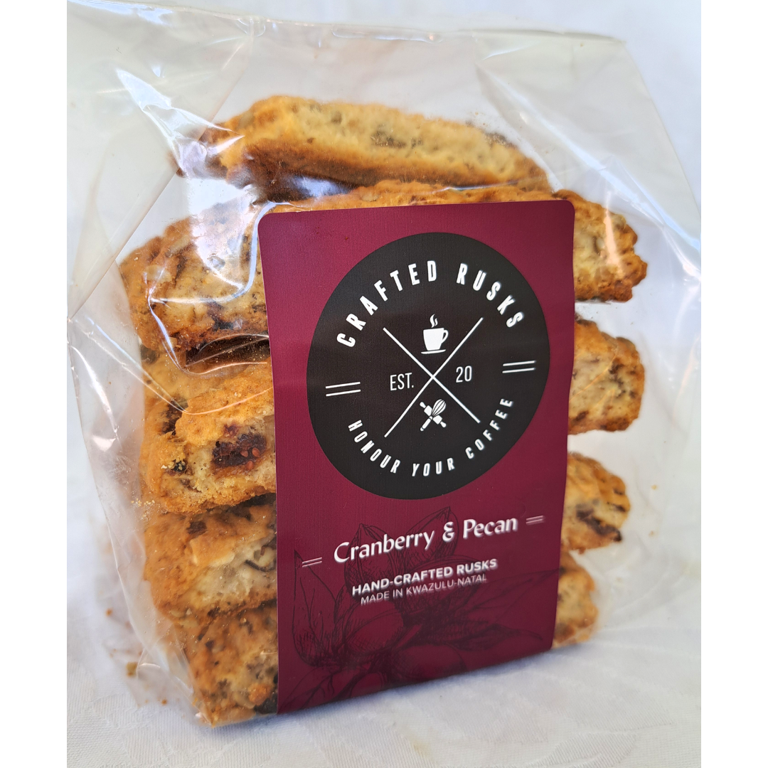 Crafted Rusks - Cranberry & Pecan (18 Rusks)