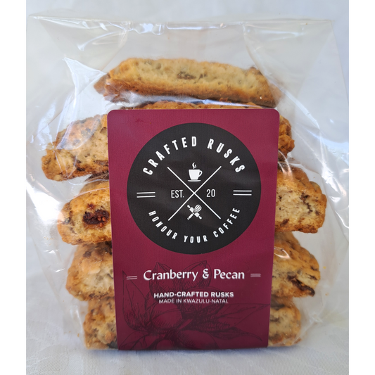 Crafted Rusks - Cranberry & Pecan (18 Rusks)